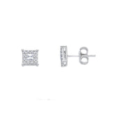18 Karat Weissgold Ohrring